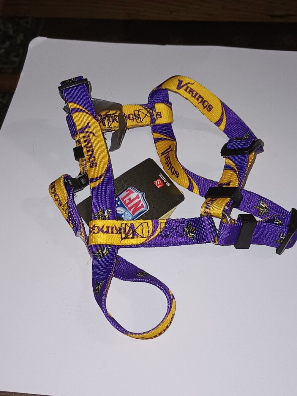 NEW Minnesota Vikings NFL Adjustable Pet Harness XS
